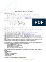 The World Choral Championship Rules