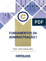 Fundamentos da Administração I: introdução e evolução