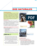 Recursos Naturales para Tercer Grado de Secundaria