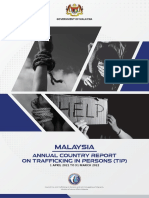 Annual Country Report On TIP - Malaysia