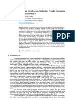 Analisis Aktivitas Keseharian Terhadap Gejala Insomnia Yang Terjadi Pada Remaja