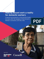 Making Decent Work A Reality For Domestic Workers - Asia and The Pacific After Ten Years of Convention No 189