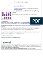 Robust Optimization For A Maritime Inventory Routing Problem2018Transportation Science