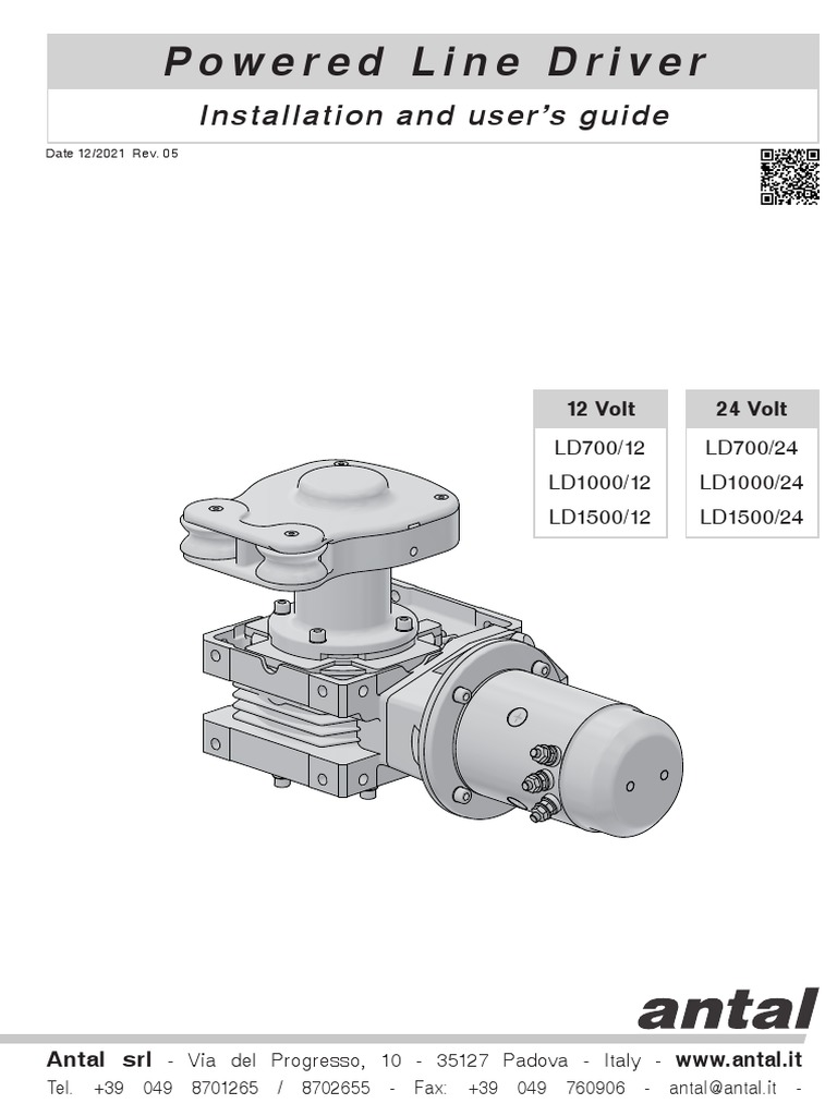 Antal Line Driver Installation Guide | PDF | Screw | Washer (Hardware)