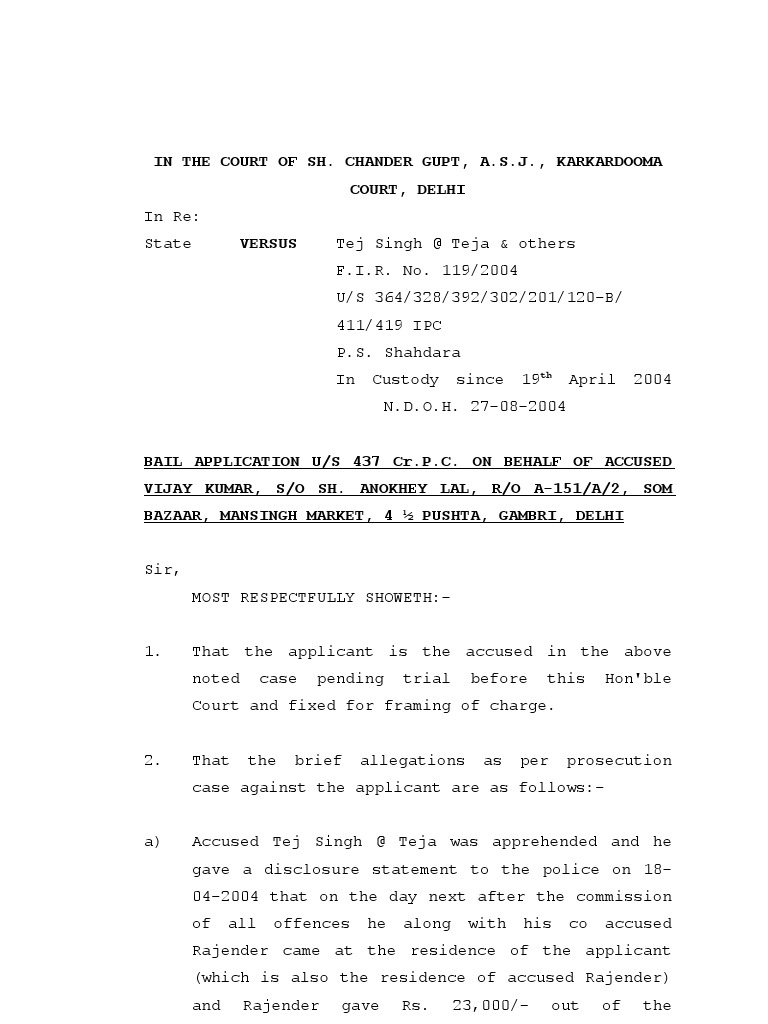 437-bail-tej-singh-bail-criminal-justice