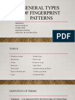 General Types of Fingerprint Patterns FORENSIC 2