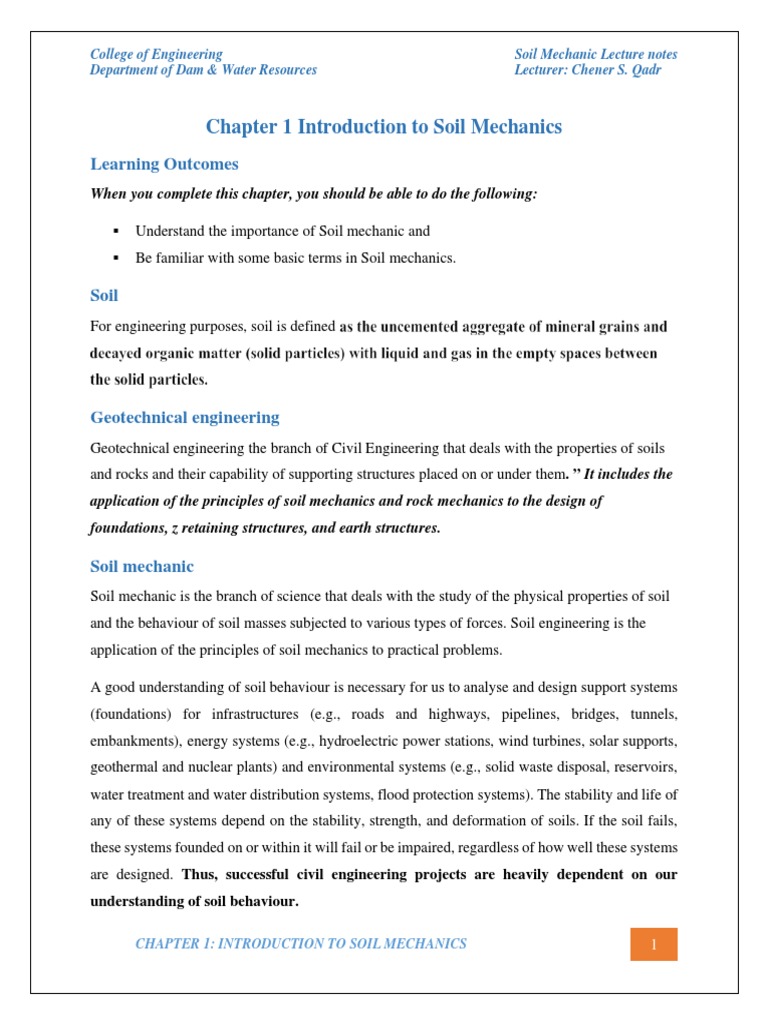 Introduction to Soil Mechanics | PDF | Geotechnical Engineering ...