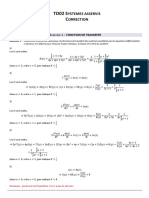 ASSER TD02 - Systèmes Asservis - Correction