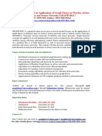 Call for Papers - International Journal on Applications of Graph Theory in Wireless Ad hoc Networks and Sensor Networks (GRAPH-HOC)