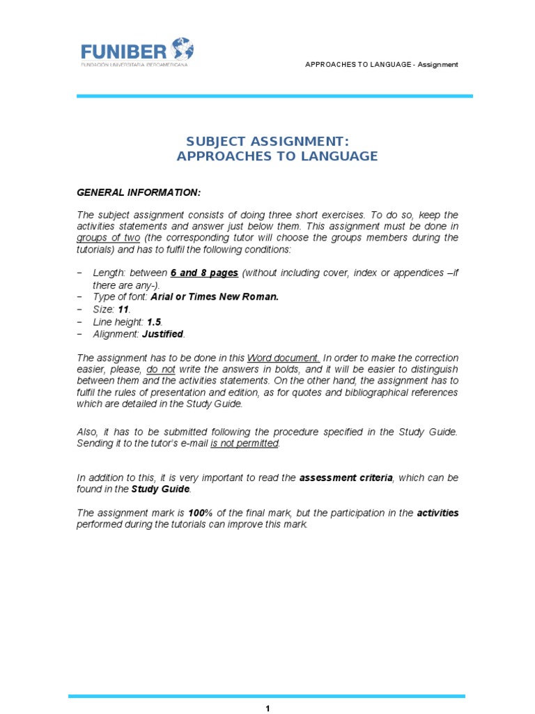 Language Assignment Guidelines and Tasks | PDF | Grammatical Tense ...