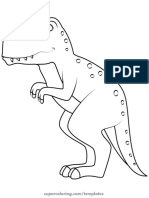 Dinosaur Outline Template Paper Crafts