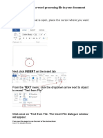 How To Insert A File Into A Document