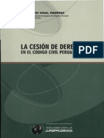 Cesion de Derechos en El Codigo Civil Peruano