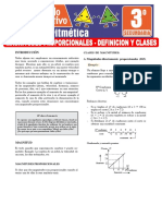 Magnitudes Proporcionales Definicion y Clases para Tercer Grado de Secundaria