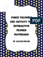 Force Foldableand Activityfor Interactive Notebooks