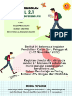 Jurnal Refleksi Dwi Mingguan