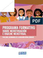 Programa Sobre Higiene Menstrual - Nivel Secundaria