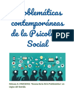 RESUMEN Problematicas Contemporaneas de La Psicologia Social