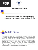 Dimensionamento Partida Direta