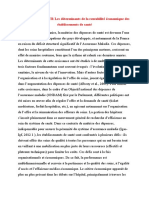 DISSERTATION SUR Les Déterminants de La Rentabilité Économique Des Établissements de Santé