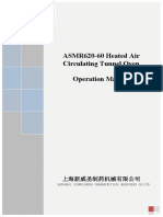 ASMR620-60 Heated Air Circulating Tunnel Oven Operation Manual