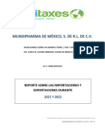 Informe Entrega de Archivos de Comercio Exterior