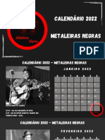 Calendário Metaleiras Negras 2022