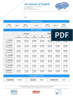 Price List - School