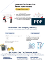 Management Information Systems For Leaders: Group Discussion