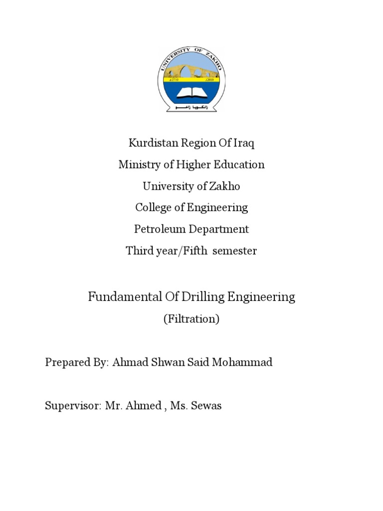 Report (Filtration) PDF Filtration Pressure