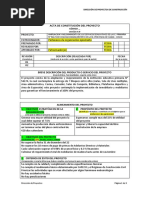 Acta de Constitución Del Proyecto