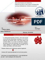 Enfermedad Hemollitica Perinatal