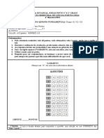 Avaliação Bimestral 8ºano