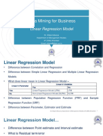 Data Mining for Linear Regression Model