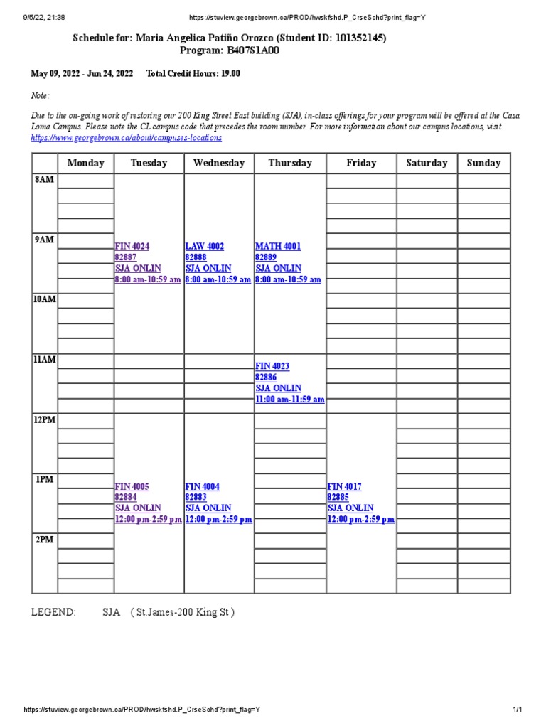 Program Schedule | PDF