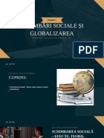 Schimbări Sociale Și Globalizarea