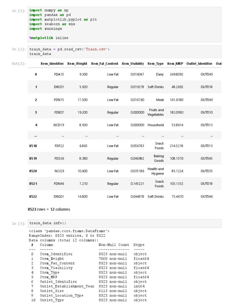 Big mart sales prediction using machine learning pdf