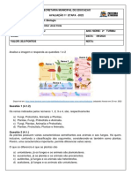 Prova 2º Ano - 1 Etapa - 2º Semestre - Cota