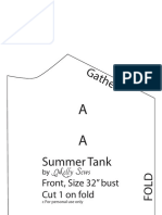 Summer Tank Pattern