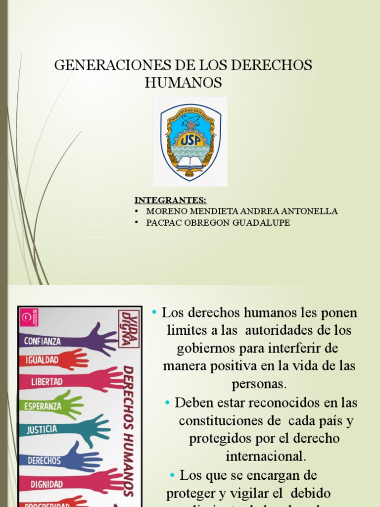 Generaciones de Derechos Humanos | PDF | Derechos humanos | Derechos