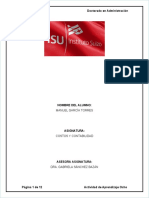 Actividad de Aprendizaje Ocho. Alumno Manuel Garcia Torres