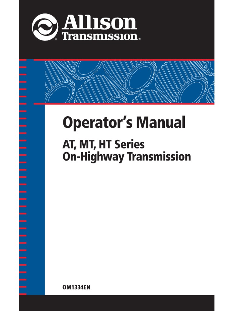 Allison Operators Manual | PDF