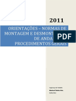 Orientações de Montagem e Desmontagem Andaime