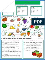 Food Worksheet E2