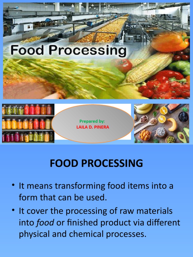 what is food processing essay