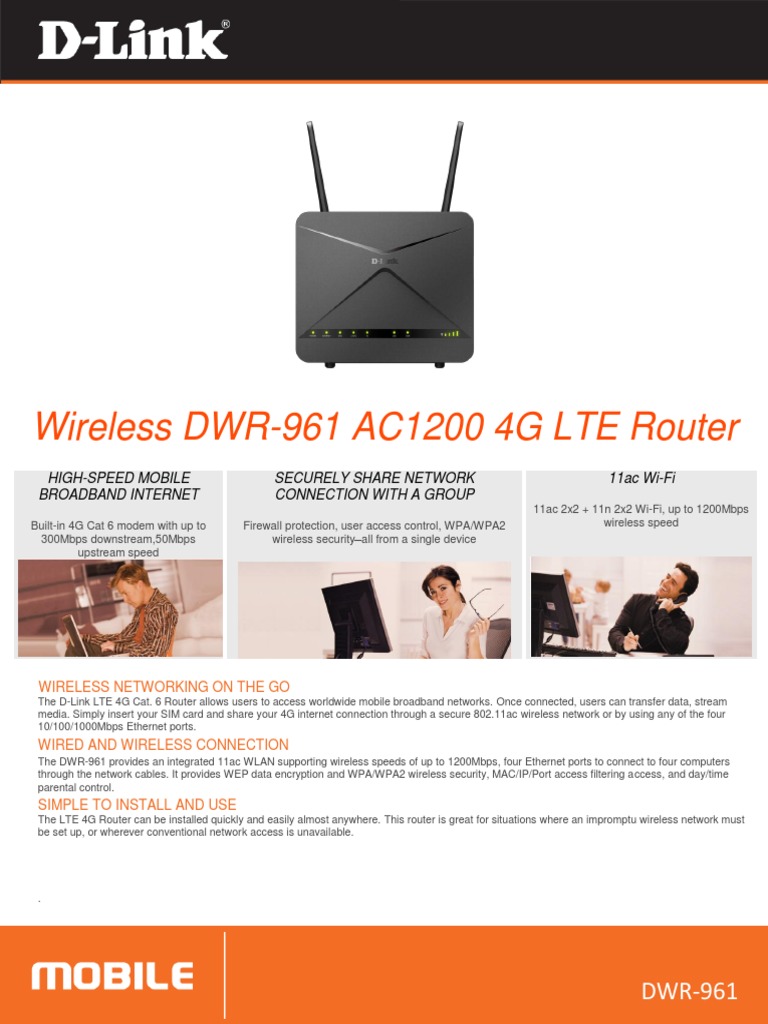 DWR961 REVD DATASHEET v1.00 VERIZON PDF Wi Fi Wireless Lan