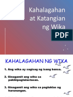 3 Kahalagahan at Katangian NG Wika