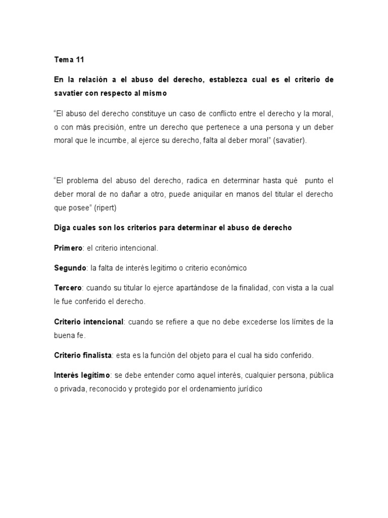 Abuso de Derecho y Responsabilidad Civil | PDF | Justicia | Crimen y ...
