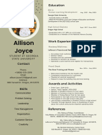 Allison Joyce Resume 2022