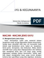 Pertemuan 11 - Jenis Kayu & Kegunaanya